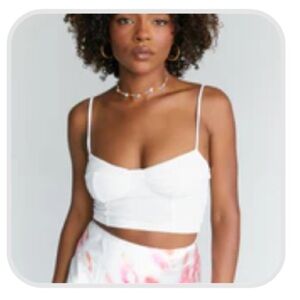 Princess Polly Ivory Ribbed Cami